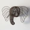 Wire Elephant Wall Mount Head