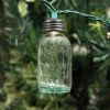 3.5 Inch Glass Mason Jar Ornament for Christmas Lights - Box of 6