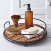 Round Wood Plank Serving Tray