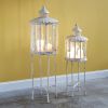 Set of Two Violetta Freestanding Lanterns