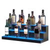 LED Lighted Liquor Bottle Display Bar Shelf RF & App Control 30" 3-Step