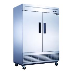 Dukers Commercial Double Door Bottom Mounted Upright Reach-in Freezer in Stainless Steel 40.74cu.ft.