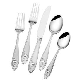 Flamingo 20-piece Stainless Steel Flatware Set, Service for 4