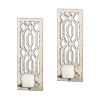 Deco Mirror Wall Sconce Set