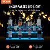 LED Lighted Liquor Bottle Display Bar Shelf RF & App Control 30" 3-Step