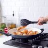 Rio 13.5" Ceramic Nonstick Great Big Frypan with Helper Handle Black