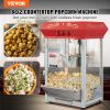 Popcorn Popper Machine 8 Oz Countertop Popcorn Maker 850W 48 Cups Red