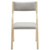 2 Pack Modern Folding Chairs with Padded Seat and Back, Wooden Dining Chairs Extra Chair for Guests Living Room Office Wedding Party