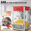 Popcorn Popper Machine 12 Oz Countertop Popcorn Maker 1440W 80 Cups Red