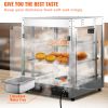 3-Tier Commercial Food Warmer Countertop Pizza Cabinet with Water Tray