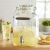 Better Homes & Gardens Clear 2 Gallon Glass Beverage Dispenser with Glass Clamp Lid