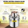 Alcohol Still 8Gal 30L Stainless Steel Water Alcohol Distiller Copper Tube Home Brewing Kit Build-in Thermometer for DIY Whisky Wine Brandy