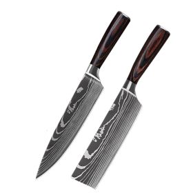 6 Piece Set 8 Piece Set 10 Piece Set Knife Chef's Knife Chef's Knife Kitchen Knife Cooking (Option: 2piece set)