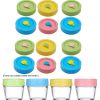 1pc Cute Universal Mason Jar Lids With Straw Hole; 70mm/2.76in Diameter Storage Wide Mouth Leak Proof; Kitchen Supplies