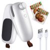 1pc Sealing Machine Mini Heat Sealer, Upgraded USB Charging 2 In 1 Heat Sealer Cutter Rechargeable Bag Resealer, Portable Handheld Heat Vacuum Sealer